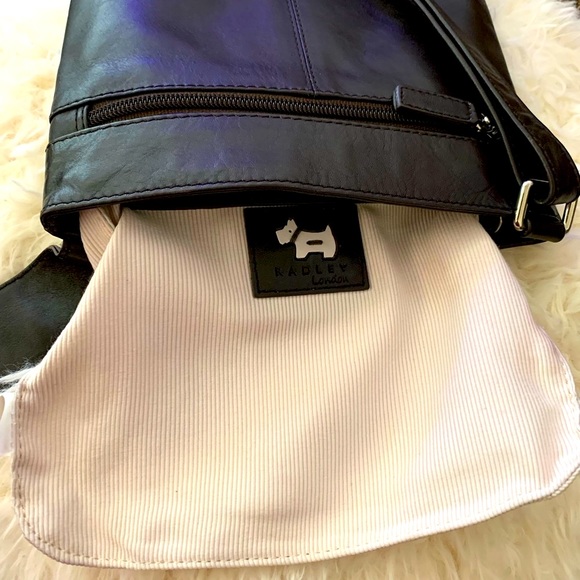 ❤️Radley London EUC Vintage Brown Leather Crossbody Medium Size❤️ - Picture 5 of 14